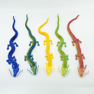 ของตกแต่งตั้งโต๊ะรูปมังกรจีนเคลื่อนไหวได้ พิมพ์ 3 มิติ สีสันสดใส จาก Myth Crafts - Product Image 1