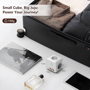Adattatore da Viaggio 7 in 1, Convertitore con 3 Prese, 2 Porte USB-A e 2 Porte USB-C, Senza Cavo - Product Image 5