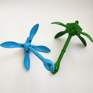 Ancla de barco de amarre plegable <span class=keywords><strong>azul</strong></span> de acero al carbono de 1,5 KG 3.5LB para bote de Kayak de yate - Product Image 3