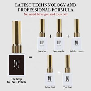 R S Nail Private Label Black One Step Gel Esmalte de uñas Efecto <span class=keywords><strong>mate</strong></span> brillante Soak Off Led Gel Polish Nail Art Manicure Salon - Product Image 3