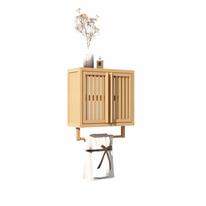 Mobiletto da Bagno a Parete in Bambù, Contenitore per WC - Product Image 6
