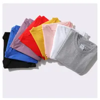 Günstige Promotion Custom T-Shirt Drucken Logo Sommer Kurzarm Blank Sublimation T-Shirt