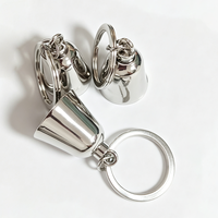 Prix usine personnalisé moto cloche Souvenirs Vintage cloche porte-clés personnalisé 3D artisanat petite cloche porte-clés vélo pendentif