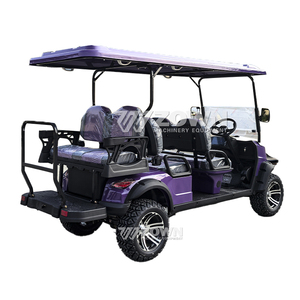Carrito de golf eléctrico clásico de 4 asientos para visitas turísticas en sitios turísticos y complejos hoteleseros - Product Image 3