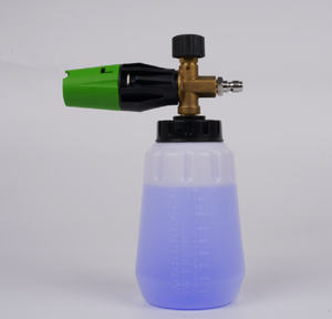 1L tuyết bọt pháo áp lực cao Máy giặt Súng <span class=keywords><strong>1</strong></span>/4 nhanh chóng kết nối vòi phun đồng cho rửa xe - Product Image 1