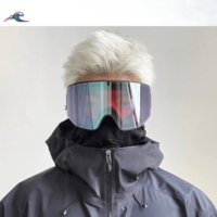Nouvelles Lunettes de Sport Magnétiques Cylindriques Double Couche Anti-Buée Protection UV400 Anti-Neige Résistantes à l'Eau Légères Sans Monture