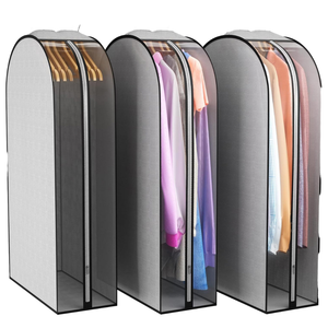 Sacchi Salvaspazio Antipolvere Portatili con Cerniera, Borsa Grande per Vestiti, Sacca Pieghevole da Viaggio, <span class=keywords><strong>Organizer</strong></span> per <span class=keywords><strong>Armadio</strong></span> e Casa - Product Image 4
