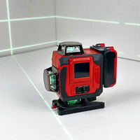 Niveau Laser Professionnel Industriel 16 Lignes, Kit d'Outils avec Chargeur de Batterie, Nivellement Automatique Pendulaire Haute Précision à 360°