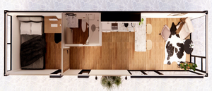 Contenedor Expandible de Lujo de 40 pies, Casas Prefabricadas Modulares de Bajo Costo, Kits de Casas Prefabricadas de Acero y Madera para Hoteles - Product Image 5