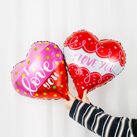 18 pouces je t'aime coeur ballons saint valentin proposition fête de mariage décoratif hélium ballons anniversaire fête fournitures