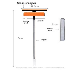 <span class=keywords><strong>Essuie</strong></span>-<span class=keywords><strong>glace</strong></span> et nettoyeur multifonctionnel Fabricant de grattoirs absorbants Vente en gros Modèle télescopique 3-en-1 Artefact de nettoyage de vitres - Product Image 4