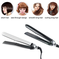 Catokan Rambut & Pengering Profesional Styler Platinum 2-in-1 Aluminium Keramik dengan Layar LED Pemanasan Cepat untuk Penggunaan Rumah Tangga & Hotel