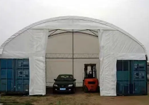 Carpa de Almacenamiento para Contenedores de 20 pies, Resistente al Moho, a la Corrosión Salina, de Montaje Rápido, para Uso Costero - Product Image 2