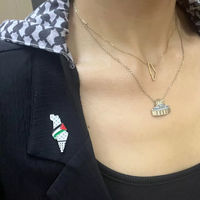 Nouvelles épingles à revers en forme de carte de Palestine, épingles à revers Keffiyeh pour la Palestine libre, épingles à drapeau palestinien, épingles en émail personnalisées
