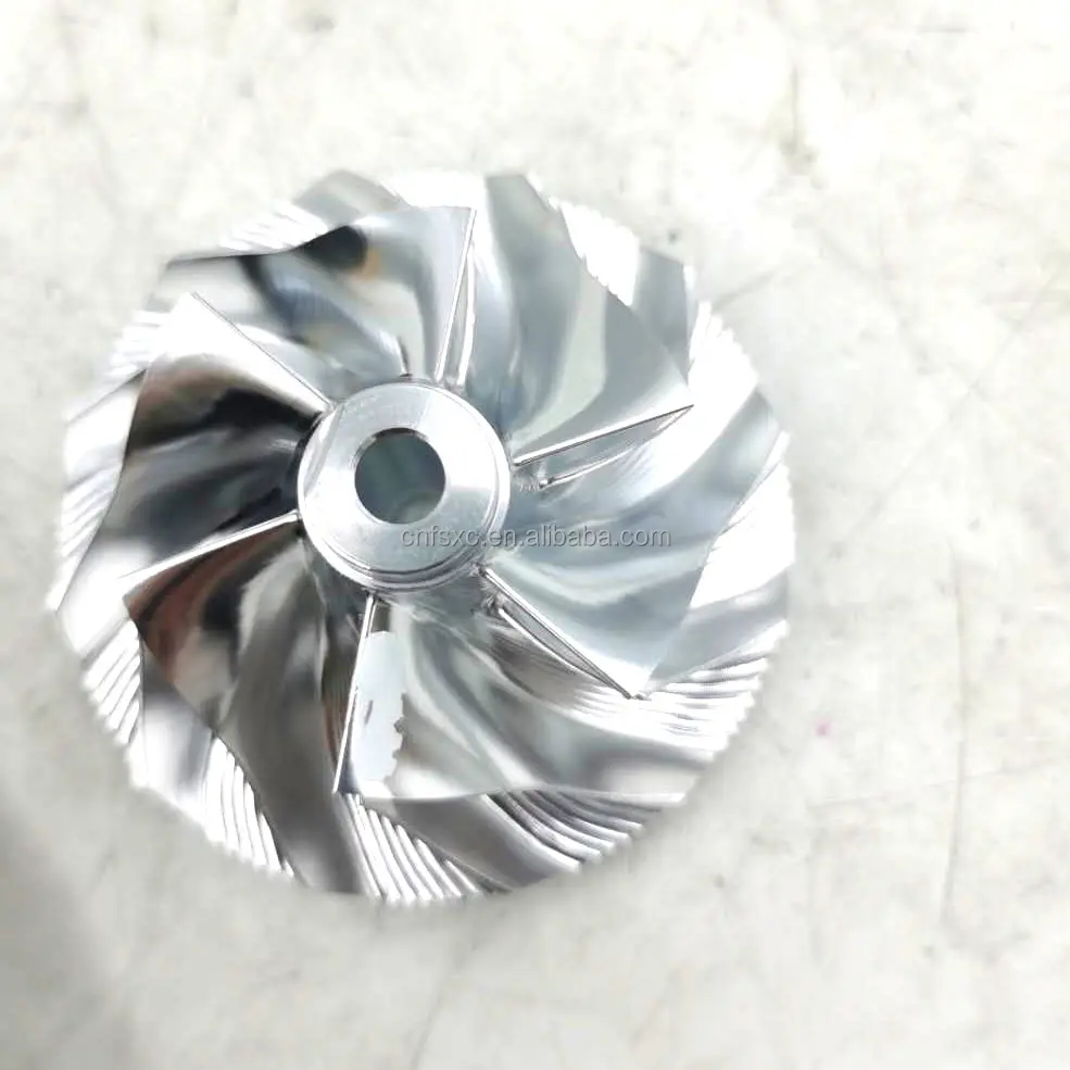 T04E 443844-0003 51.70/74.99mm 6+6 blades turbocharger milling/aluminum 2618/billet compressor wheel for 452049-0001