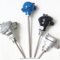 Transmisor de Termopar Industrial con Rosca NPT de Alta Precisión OEM 1200°C, Sensor de Temperatura RTD PT100