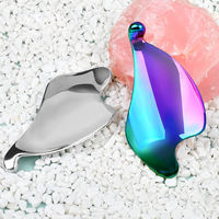 Outil de Gua Sha en Quartz Rose Naturel, Pierre de Massage Facial en Forme de Cœur pour Soins de la Peau