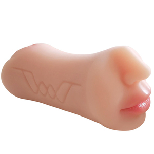 Masturbateur masculin 3 canaux à double tête inversée en TPE, avec texture de langue et dents, sensation de sexe réel, <span class=keywords><strong>jouet</strong></span> sexuel pour adultes pour un sexe plus sûr - Product Image 1
