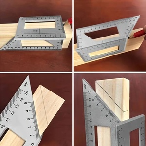 Multi-Functional Woodworking Ruler Measuring Tool for Carpentry 45 90 Degree Marking Ruler T-Shaped <strong>Combination</strong> <strong>Square</strong> - Product Image 6