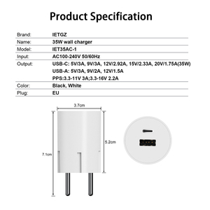 <span class=keywords><strong>Chargeur</strong></span> universel USB-C PD PPS super rapide GaN pour téléphone portable 45W 60W <span class=keywords><strong>65W</strong></span> pour Apple iPhone Samsung Xiaomi Mi Redmi <span class=keywords><strong>Realme</strong></span> - Product Image 6
