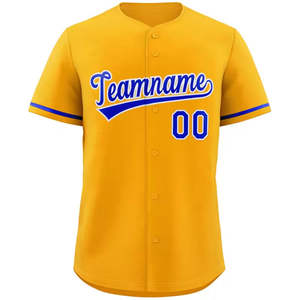 Uniforme de béisbol retro personalizado sudadera calor sublimado impreso transpirable hombres bordado béisbol Jersey - Product Image 5