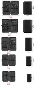 Đen 18 16 12 10 7pcs Nail Clipper <span class=keywords><strong>Set</strong></span> chuyên nghiệp di động Remover Cutter nipper Clipper Bộ dụng cụ làm đẹp móng chân Bộ - Product Image 6