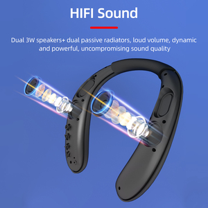 Venta al por mayor Personalización Nuevos <span class=keywords><strong>Gadgets</strong></span> Subwoofer Mini Tech Altavoz para Diversión Banda para el cuello usable Altavoz Bluetooth con tarjeta TF AUX - Product Image 4