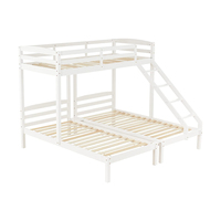 Nouveau design de meubles pour enfants de style moderne ensemble de chambre à coucher lits superposés à impériale trois personnes lit de couchage pour enfants et adolescents