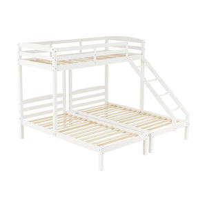 Новый дизайн, современный стиль, детская мебель, набор для спальни, двухъярусная кровать, двухъярусная кровать для трех человек, спальная кровать для детей-подростков - Product Image 2