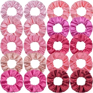 MIO 10/20 pièces par lot, nouvelle collection printemps, chouchous de couleur unie rose et <span class=keywords><strong>rouge</strong></span>, bandeaux élastiques doux pour femmes et filles - Product Image 1
