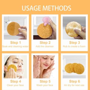 Éponge ovale simple 100% naturelle pour le nettoyage du visage et les soins de la peau - Product Image 4
