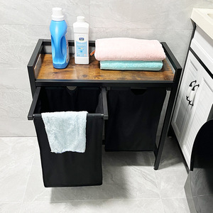 Oxford thép vải kim loại nhựa gỗ có thể tháo rời túi giặt giỏ - Product Image 4