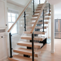 EKOO Promotion : Support de fixation pour balustrade d'escalier, poteau de rampe, main courante en acier inoxydable pour garde-corps en verre