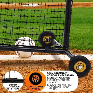 Béisbol Softball <span class=keywords><strong>L</strong></span> Pantalla Lanzamiento Red Béisbol Red de bateo para entrenamiento en el patio trasero al aire libre - Product Image 4