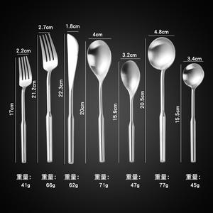 ชุดช้อนส้อมสแตนเลส Hoston 304 จำนวน 12 ชิ้น สไตล์นอร์ดิก มีดสเต็ก ส้อม ช้อน ผิวขัดเงา สีพื้น - Product Image 1