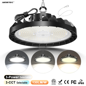 ไฟไฮเบย์ LED แบบ UFO ปรับกำลังไฟได้ 3 ระดับ 150W 200W 240W 3 CCT สำหรับคลังสินค้า ร้านค้า และอาคารพาณิชย์ ได้รับมาตรฐาน ETL - Product Image 1