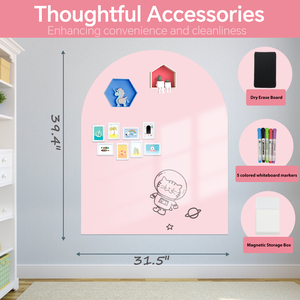 Pegatina de pared de grafiti magnético rosa claro brillante para habitaciones de niños <span class=keywords><strong>pizarra</strong></span> autoadhesiva multifuncional - Product Image 2