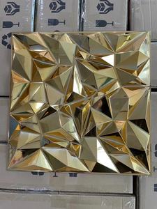 <span class=keywords><strong>UDK</strong></span>-paneles de pared de PVC 3D con diseño metálico, color dorado, papel tapiz para Interior de la habitación, decoración artística - Product Image 5