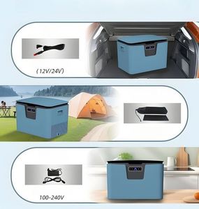 PoeticExist 12V/24V Portable Car Refrigerator Freezer, Compressor Cooling <b>Box</b>, Quick Freeze Perfect for <b>Camping</b> & Travel - Product Image 5