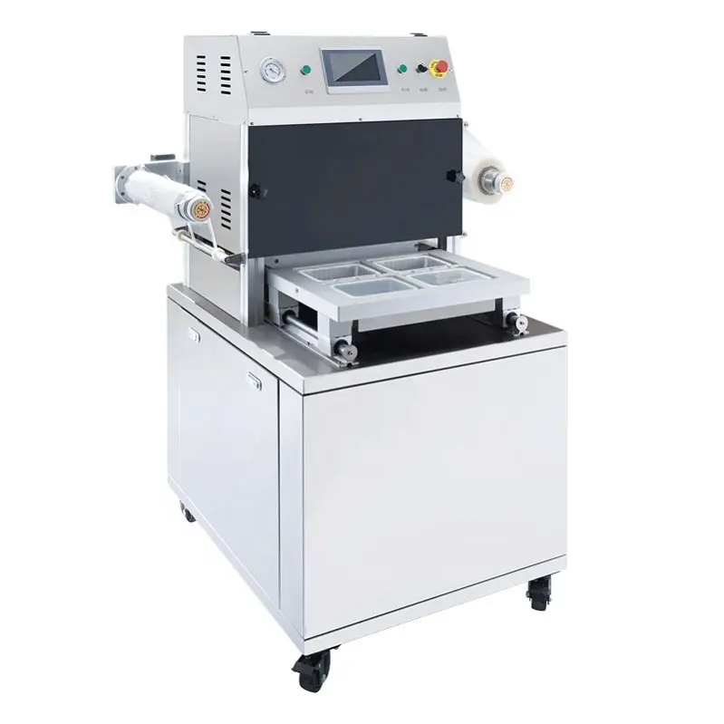 freeze food packaging lidding film for tray sealing machines drawer semi automatic tray sealing machine