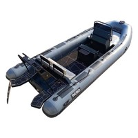 Bateau pneumatique RIB ORCA Hypalon/PVC de 21,6 pieds (660 cm) en aluminium, haute performance, pour la famille, à vendre