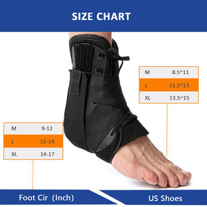 Tobilleras ajustables para hombres y mujeres, <span class=keywords><strong>con</strong></span> cordones, para deportes, <span class=keywords><strong>correr</strong></span>, baloncesto, voleibol, esguince, estabilizador de tobillo, <span class=keywords><strong>tobillera</strong></span> - Product Image 4