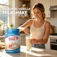 Batido de Vainilla con Proteína Premier, 30g de Proteína, Sin Azúcar Añadido, 17 Porciones
