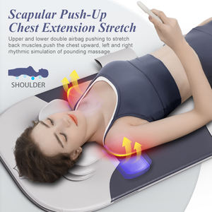 Estera de estiramiento de espalda con calefacción eléctrica, colchón de masaje para aliviar el <span class=keywords><strong>dolor</strong></span> corporal flexible de <span class=keywords><strong>Yoga</strong></span> portátil, cama para cuello, cintura y caderas - Product Image 4