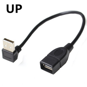 <b>USB</b> 2.0 A Male To Female Right Angle Extension Cable 25cm For Data Transfer And Charging - Product Image 3