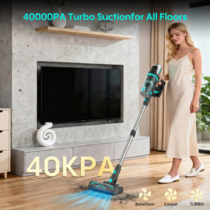 Flixmoga Detachable Battery Bagless Handheld Cordless 40000Pa Household Dry Intelligent Robot <b>Vacuum</b> Cleaner Ultra Fine Air - Product Image 4