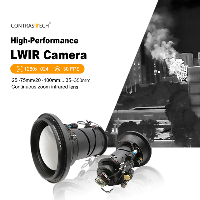 Fire Point Alarm 1280x1024 HD NETD 40MK Radiometric Ethernet 30Hz Thermal Camera LWIR MIPI Digital Zoom 1-8x for UAV