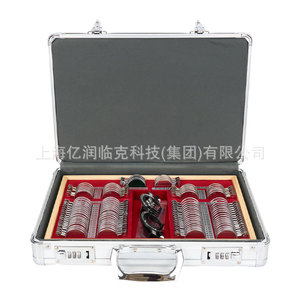 Étui à lentilles d'optométrie Crystal Jade TLS-104, ensemble de lentilles d'essai en métal pour examen de l'acuité visuelle, options en bois de séquoia et gris - Product Image 3