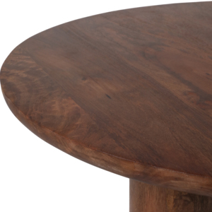 Tavolino da Caffè Moderno in Legno di Mango, Rotondo, Diametro 48 Pollici, Arredamento per Soggiorno, Tavolo Decorativo - Product Image 6