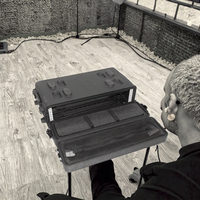 Boîtier de rangement pour microphone roulant léger Support audio antichoc pour amplificateurs 2U 3U 4U 6U